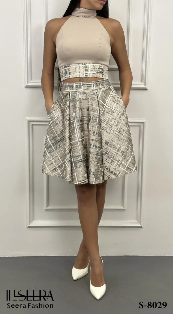 Seera-Skirt bust-S 8029-Cream