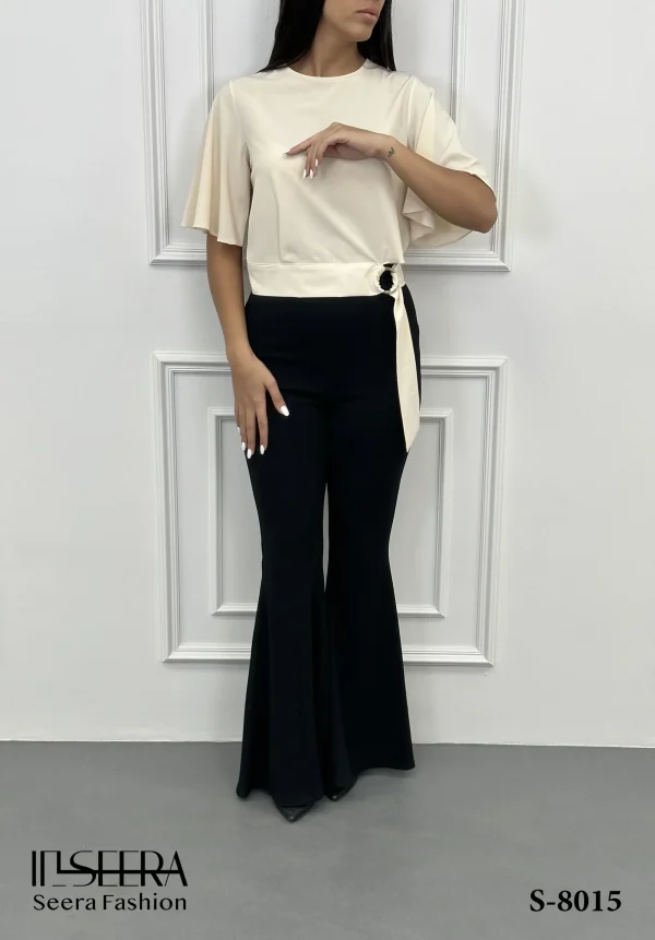 Seera-Crop top-S 8015-Cream