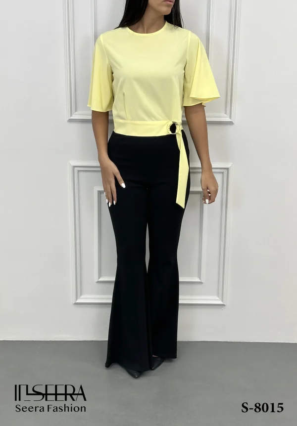 Seera-Crop top-S 8015-Lemon